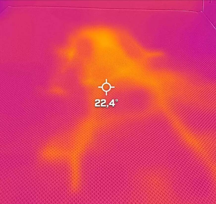 cartographie chaleur matelas